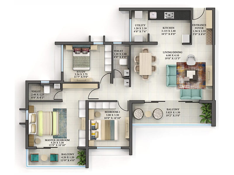 Hornbill Heights at Riverview City in Loni Kalbhor, Pune: Price ...