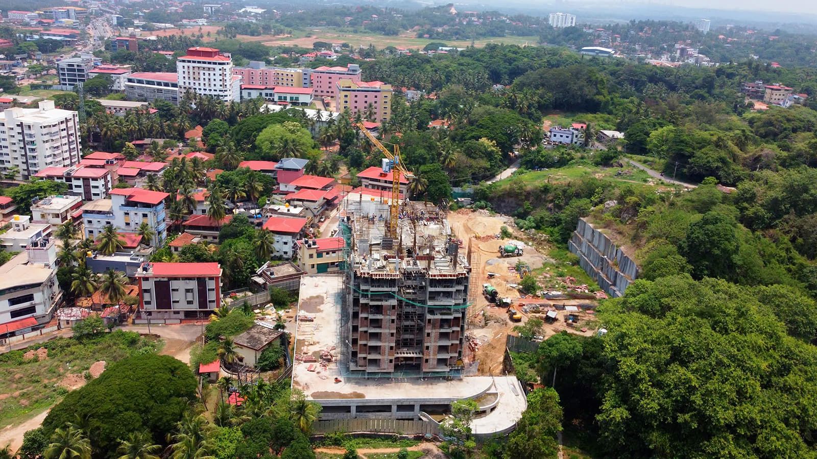 Foundation raft poured: site photograph