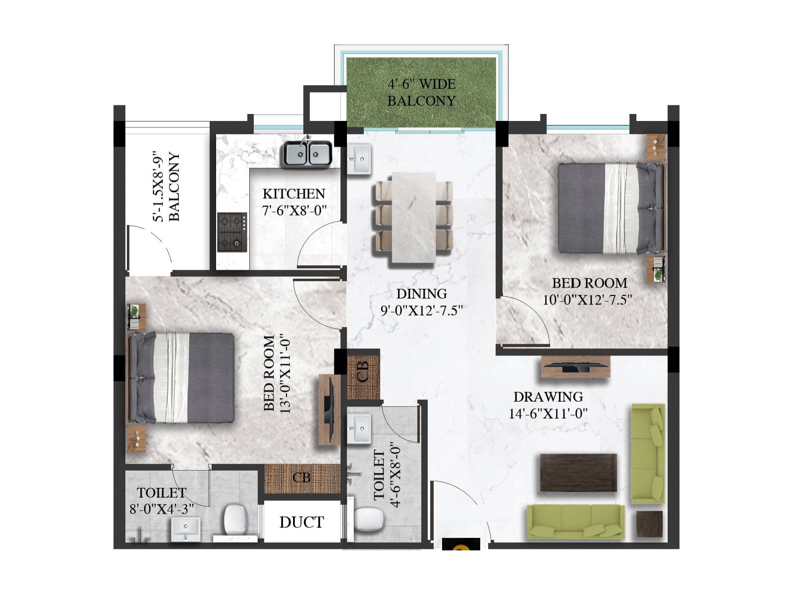 INFINITY Floor Plan, Jamshedpur: Layouts, Sizes, Configurations