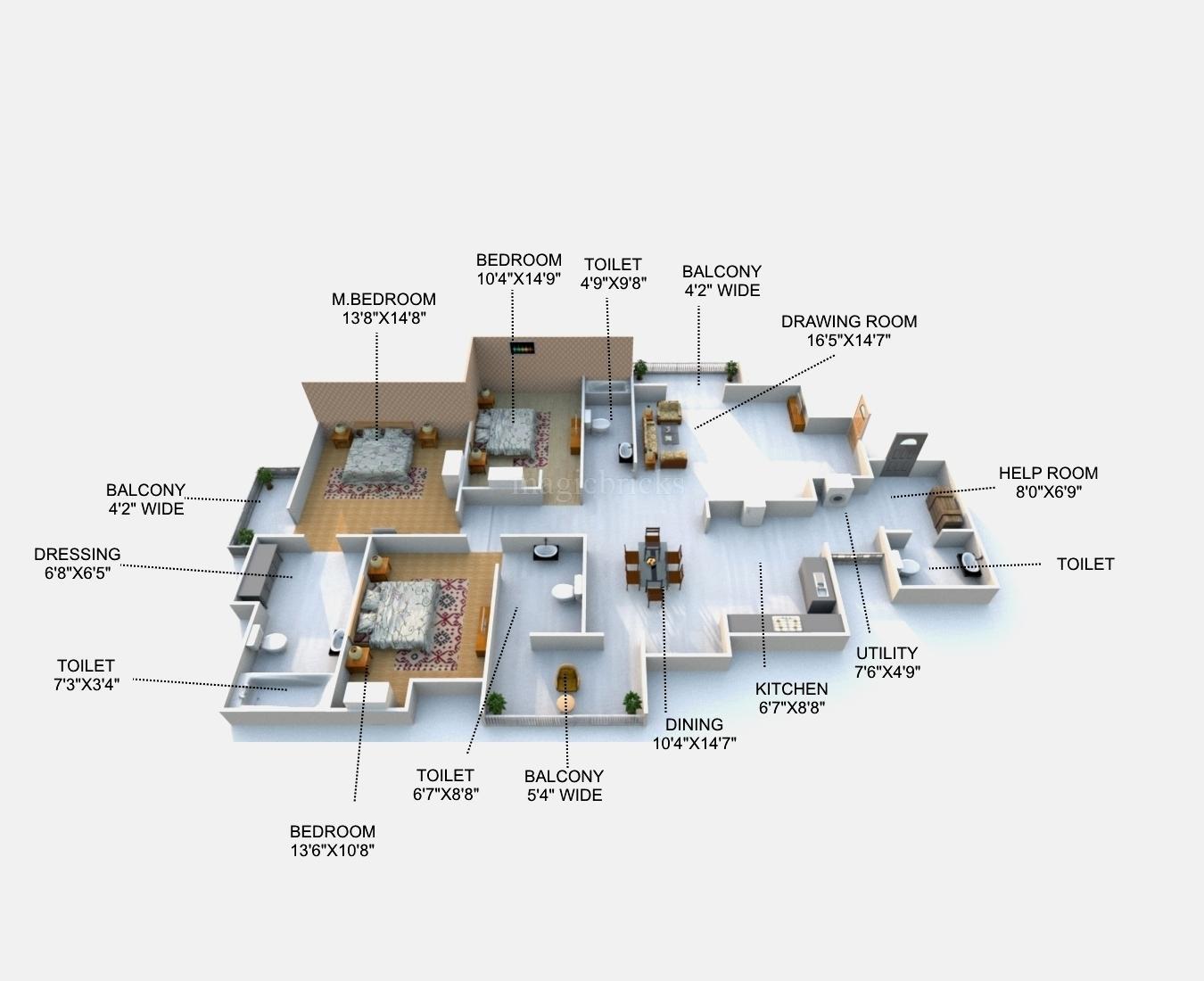 Tulsiani Golf View Apartments in Sultanpur Road, Lucknow Price