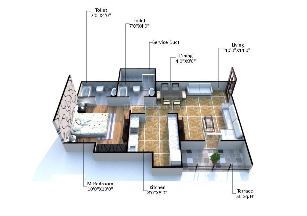 Highland garden in Dhokali, Thane Price, Brochure, Floor Plan, Reviews