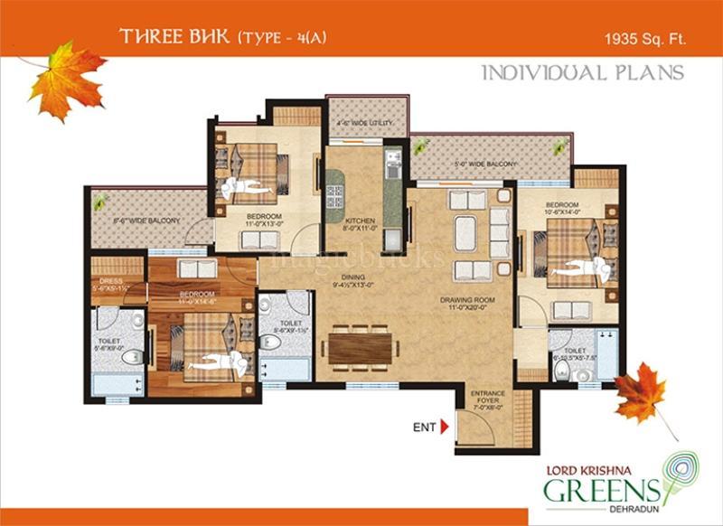 Lord Krishna Greens in Kedar Puram, Dehradun Price, Brochure, Floor