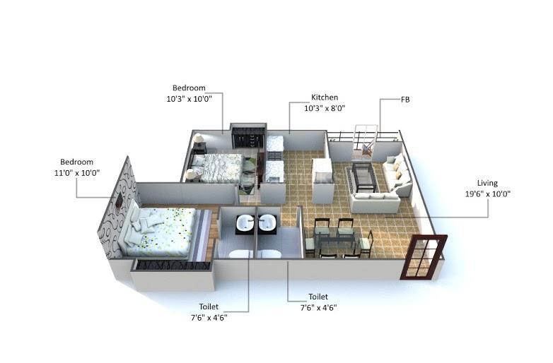 Rosa Royale in Hiranandani Estate, Thane Price, Brochure, Floor Plan