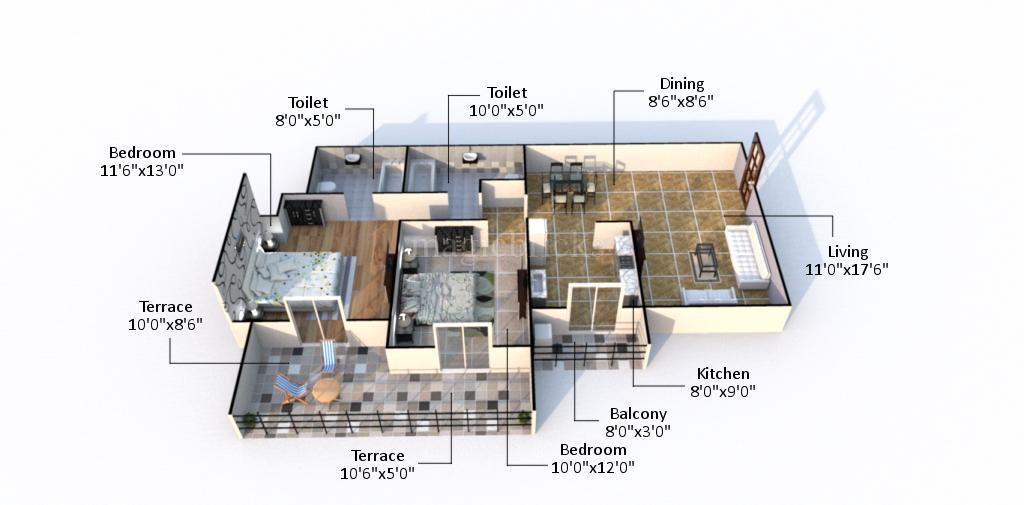 Alcon Signare Floor Plan, Pune: Layouts, Sizes, Configurations