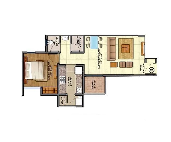 Palava Lakeshore Greens Bhk In Palava 1557 Sqft BHK Flat For Sale