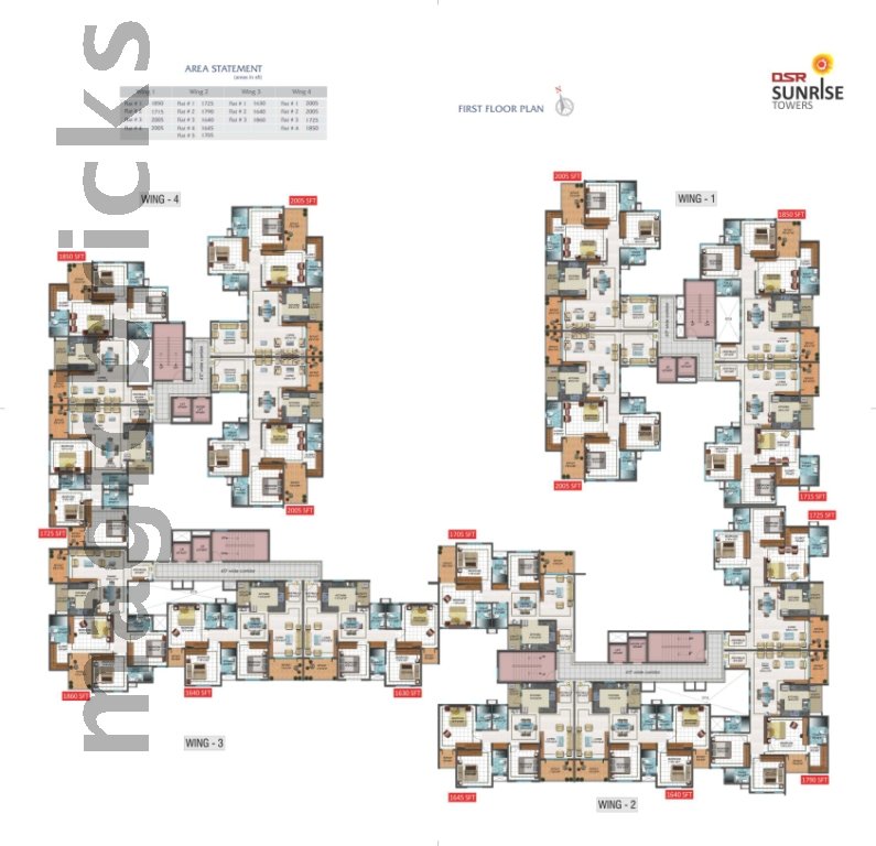 DSR Sunrise Towers in Whitefield, Bangalore Price, Brochure, Floor