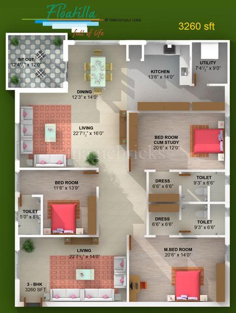 Elegant Floatilla in Manikonda, Hyderabad: Price, Brochure, Floor Plan ...