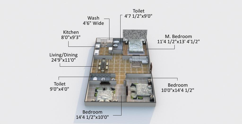 West Metro Lake Front Apartments In Chanda Nagar, Hyderabad: Price 