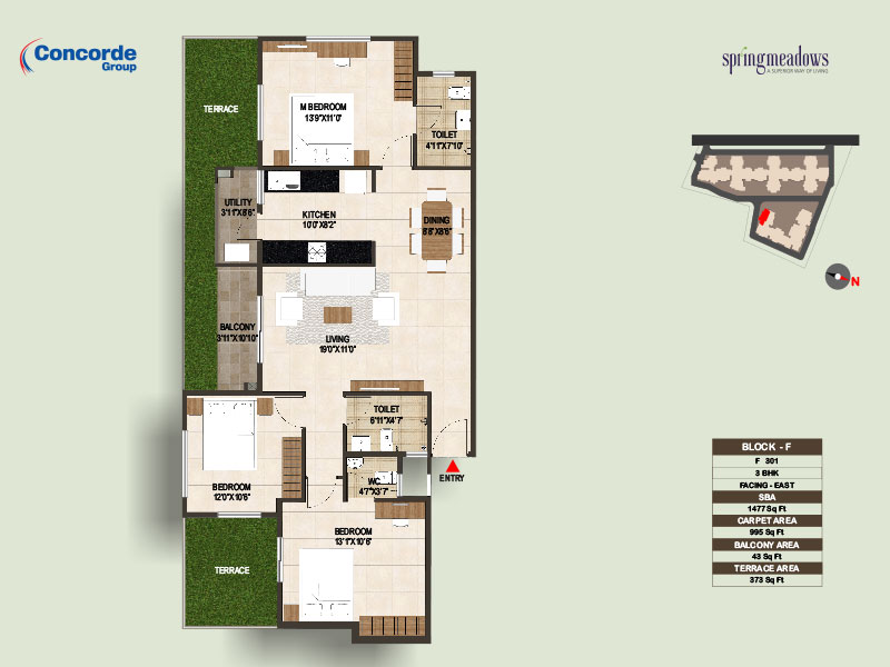 Concorde Spring Meadows in Hesarghatta Road, Bangalore Price, Brochure