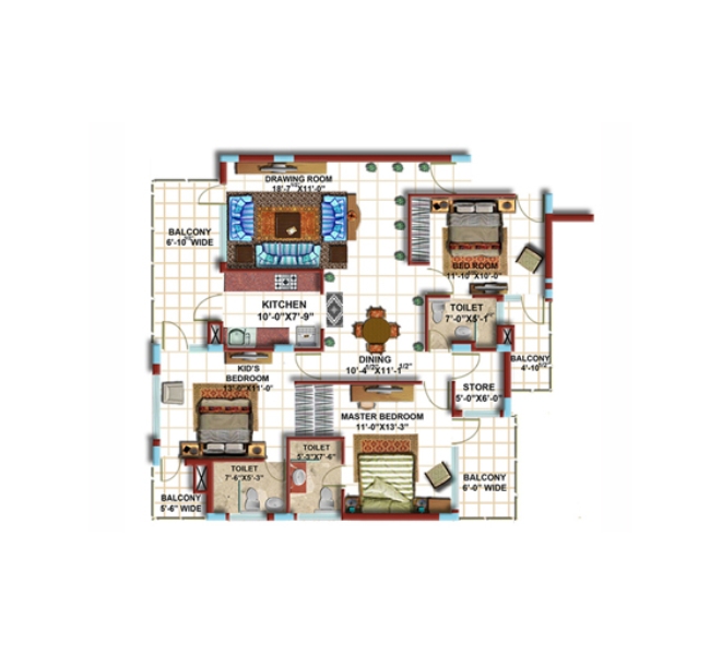 Maple Apartments in Dhakoli, Zirakpur Price, Brochure, Floor Plan, Reviews