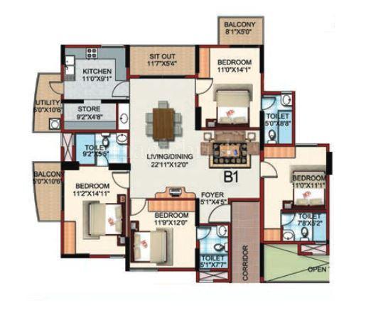 Monarch Serenity in Thanisandra, Bangalore: Price, Brochure, Floor Plan ...