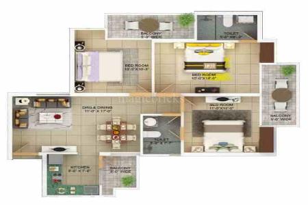 Charms Castle in Raj Nagar Extension, Ghaziabad: Price, Brochure, Floor ...