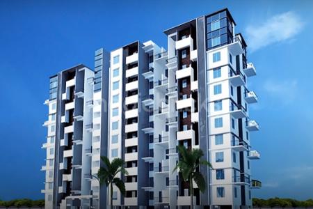 966 sq ft 2 BHK Floor Plan Image - Perfect Builders Pristine