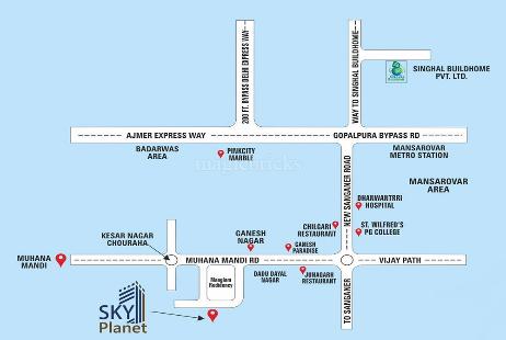 Buy 3 Bhk Builder Floor Apartment In Sky Planet Mansarovar
