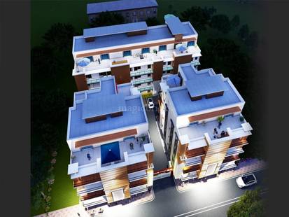 966 sq ft 2 BHK Floor Plan Image - Perfect Builders Pristine Available for  sale 