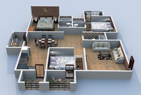 Buy 3 BHK Flat/Apartment in Hoysala Commanders Retreat Hebbal ...