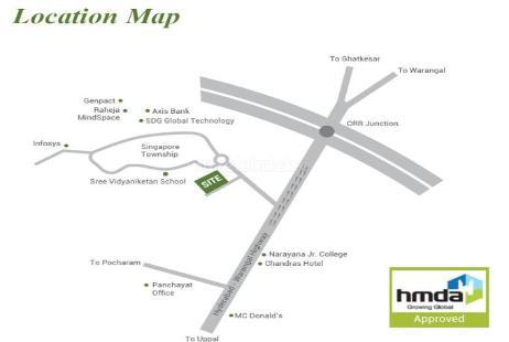 East Oak Luxury Apartments in Pocharam, Hyderabad by Sai Sandeep Infra