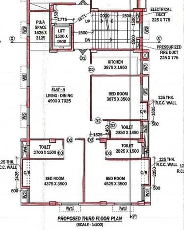 Bajrang Pratham Floor Plan, Kolkata: Layouts, Sizes, Configurations