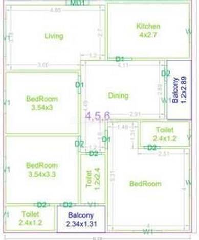 SR ADITH REDDY ENCLAVE Floor Plan, Hyderabad: Layouts, Sizes ...