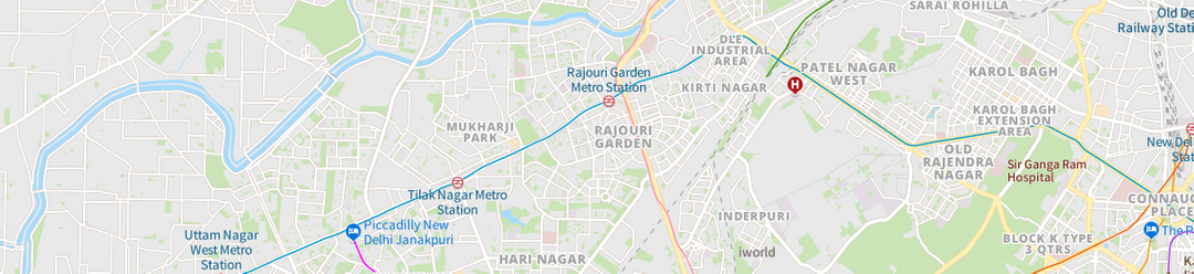 Rajouri Garden New Delhi Map Property Rates Projects Photos   53201 MAP 470 1080 