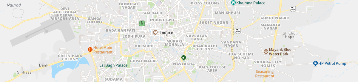 Indore City Road Map My Hospital Road, Indore: Map, Property Rates, Projects, Photos, Reviews,  Info