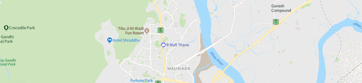 Map Of Thane City With Landmarks Kolshet Road, Thane: Map, Property Rates, Projects, Photos, Reviews, Info