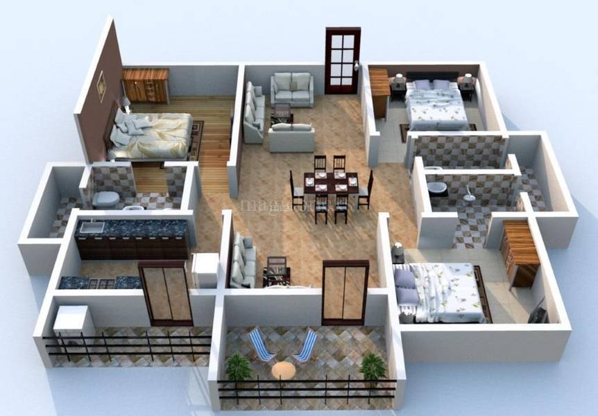 Kalpataru Residency 2 3 Bhk Apartments In Sanath Nagar Hyderabad 