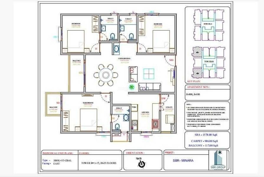 SBR Minara in Bidarahalli, Bangalore Price, Brochure, Floor Plan, Reviews