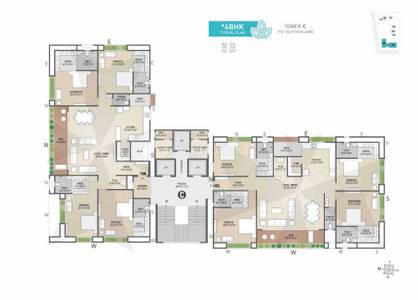 4BHK Multistorey Apartment for New Property in Atlanta Eliza at Vesu 4BHK Multistorey Apartment for New Property in Atlanta Eliza at Vesu