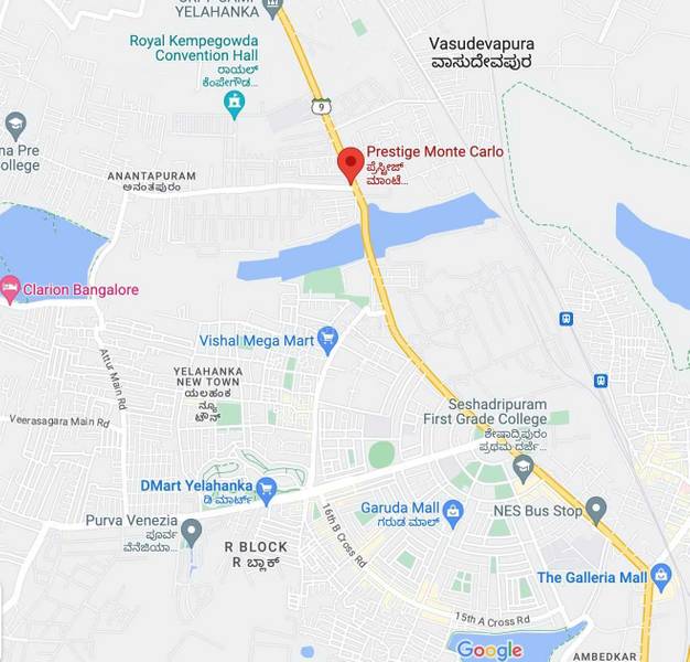 Prestige Monte Carlo in Yelahanka, Bangalore Price, Brochure, Floor