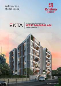 3 BHK Flat Apartment for Sale in West Mambalam Chennai 1210 Sq ft