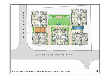 3BHK Multistorey Apartment for New Property in Milestone Regalia at Vesu 3BHK Multistorey Apartment for New Property in Milestone Regalia at Vesu