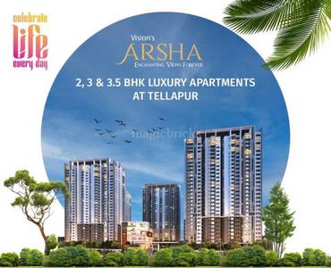 3 BHK Flat in Visions Arsha in Tellapur 3 BHK Flat in Visions Arsha in Tellapur
