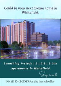 3BHK Multistorey Apartment for New Property in Kodigehalli Kadugodi 3BHK Multistorey Apartment for New Property in Kodigehalli Kadugodi