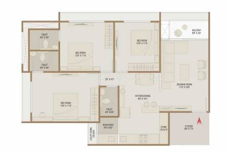 3BHK Multistorey Apartment for New Property in South Bopal, Bopal 3BHK Multistorey Apartment for New Property in South Bopal, Bopal