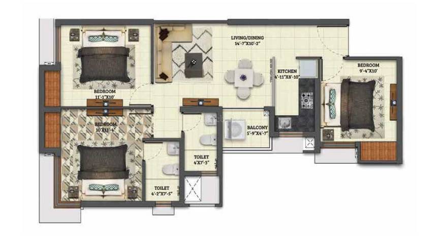 BHK Flats in Serampore, Kolkata: 28+ Flats Apartments