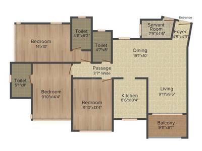 3BHK Multistorey Apartment for Rent in Ideal Heights at Sealdah, Raja Bazar 3BHK Multistorey Apartment for Rent in Ideal Heights at Sealdah, Raja Bazar