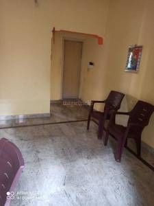 There are two chairs, one mat, and one door