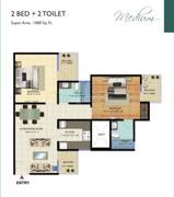 2BHK Multistorey Apartment for New Property in Amrapali Amarpali Verona Heights at Techzone 4 Amrapali Leisure Valley - Photo 9